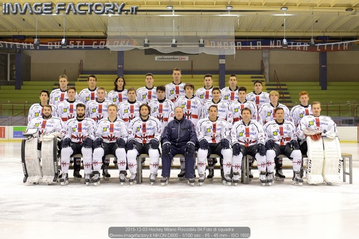 2015-12-03 Hockey Milano Rossoblu 04 Foto di squadra